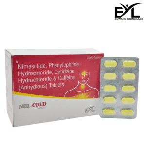 NBL-COLD (Nimesulide, Phenylephrine Hydrochloride, Cetirizine Hydrochloride & Caffeine (Anhydrous) Tablets) | Edward Young Labs