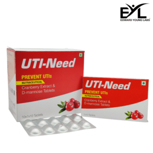 UTI-NEED (Cranberry Extract & D-mannose Tablets) | Edward Young Labs