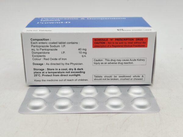 PROWAD-D (Pantoprazole & Domperidone Tablets) | Edward Young Labs