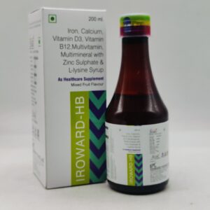 IROWARD-HB (Iron, Calcium, Vitamin D3, Vitamin B12, Multivitamin, Multimineral With Zinc Sulphate & L-Lysine Syrup) | Edward Young Labs