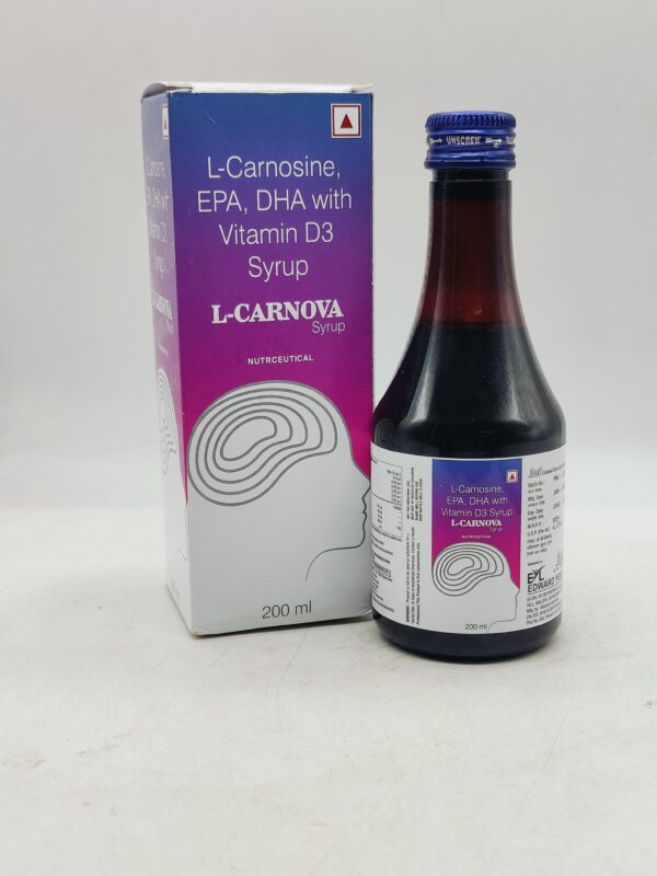 L-CARNOVA (L-Carnosine, EPA, DHA with Vitamin D3 Syrup) | Edward Young Labs