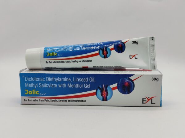 Jolicgel (Diclofenac Diethylamine, Linseed Oil, Methyl Salicylate with Menthol Gel) | Edward Young Labs