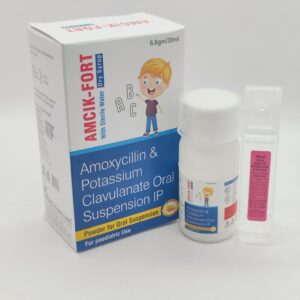 AMCIK-FORT Dry Syrup (Amoxycillin & Potassium Clavulanate Oral Suspension IP) | Edward Young Labs