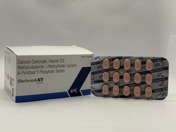 SHELWARD-XT (Calcium Carbonate, Vitamin D3, Methylcobalamin, L-Methylfolate Calcium & Pyridoxal 5 Phosphate Tablets) | Edward Young Labs