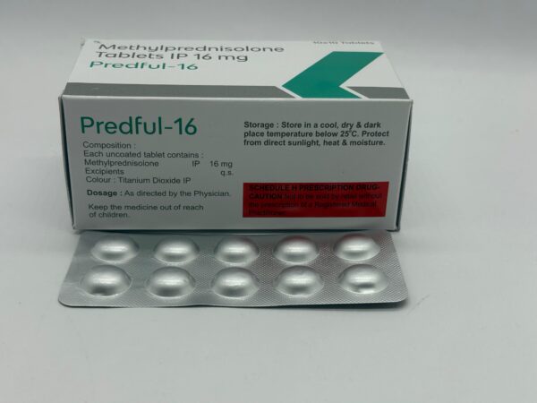 PREDFUL-16 (Methylprednisolone Tablets IP 16 mg) | Edward Young Labs