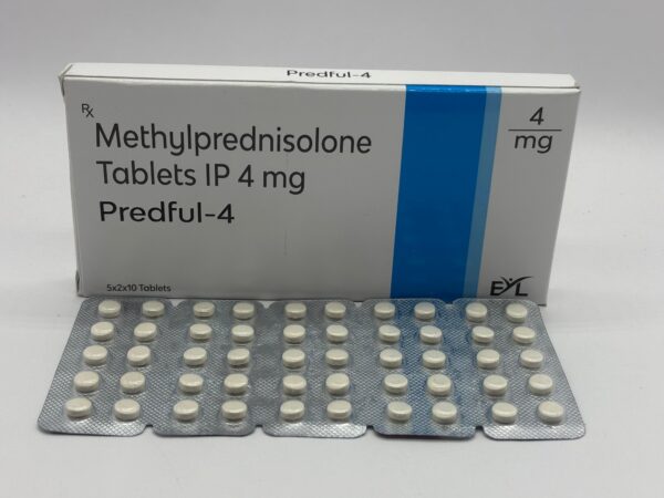 PREDFUL-4 Tablets (Methylprednisolone Tablets IP 4mg ) | Edward Young Labs