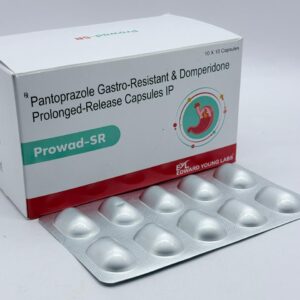 Prowad-SR (Pantoprazole Gastro-Resistant & Domperidone Prolonged-Release Capsules IP) | Edward Young Labs